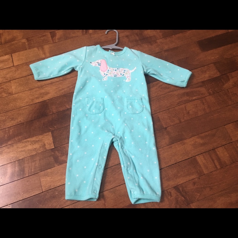 Carter’s 6M Infant Girl Warm Aqua Teal Body Suit